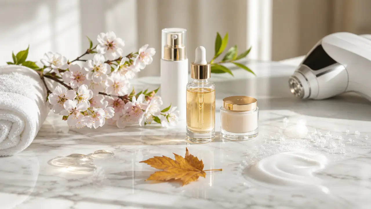 Peau lumineuse et soignée dans une ambiance clinique luxueuse