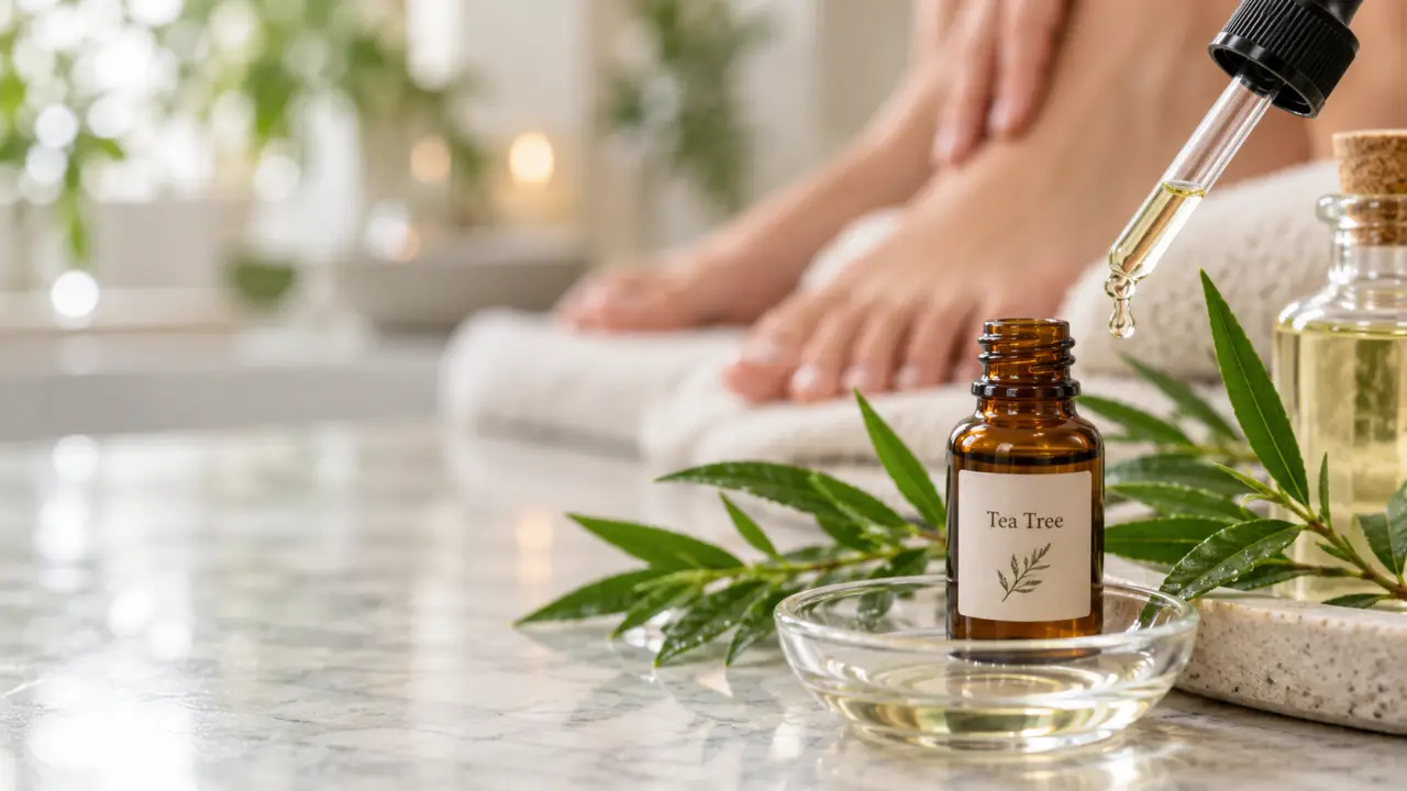 Huiles essentielles et mycose des ongles : le Tea Tree, la dilution et les limites à connaître