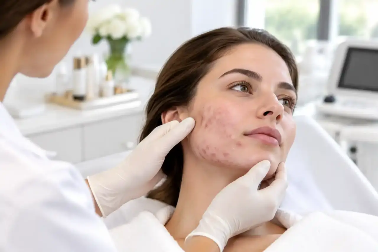 Consultation dermatologique dédiée au traitement de l'acné kystique