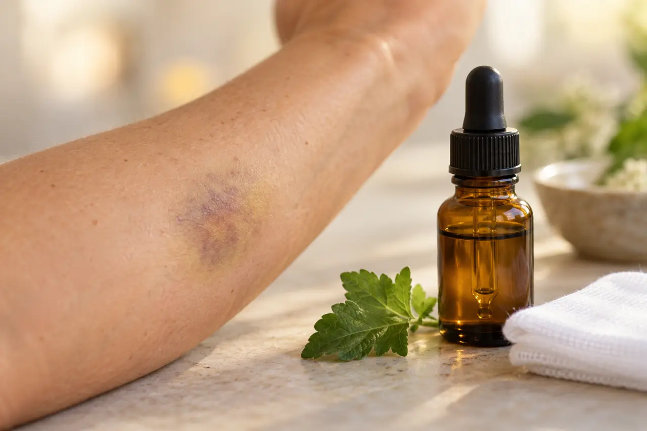 Hématome et huiles essentielles : quelle huile choisir, comment l’appliquer et quand consulter ?