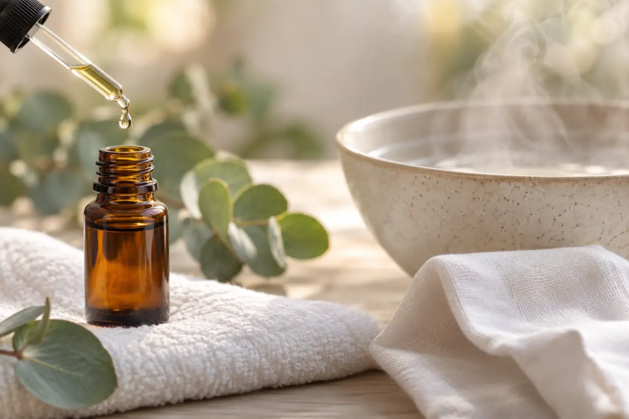 Huiles essentielles contre le rhume : soulager le nez bouché sans irriter des muqueuses fragiles